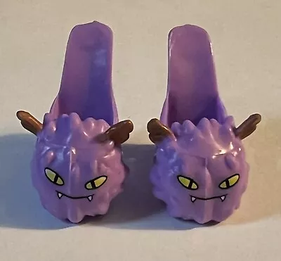 Monster High Doll Clawdeen Wolf Dead Room Howl Purple Slippers Shoes • $10