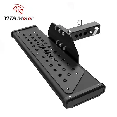 For 2  Trailer Hitch Receiver Rear Bumper Towing Hitch Step Bar Guard Black • $69.99