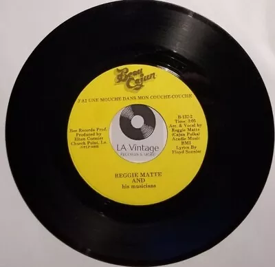 Mega Rare Find- Cajun French 45rpm Reggie Matte  Nonc To-bee Et Son Cabri  • $103