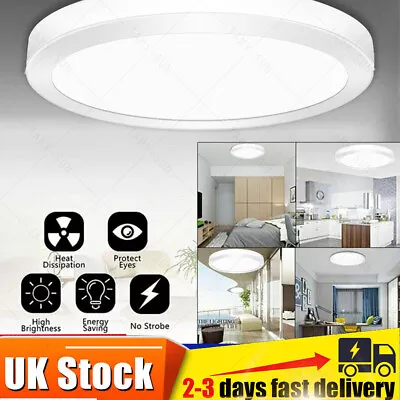 36W LED Ceiling Light Panel Down Lights Bathroom Kitchen Living Room Wall Lamp • £5.75