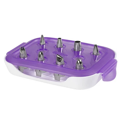 £16.19 • Buy Wilton # 1369 Cake Muffin Decorating Baking Starter Icing Nozzle Tip Set Storage