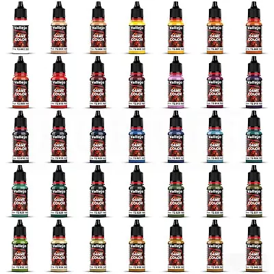 Vallejo Game Color Paints Fantasy Model War Colours Full Colours Set 17ml • £4.65