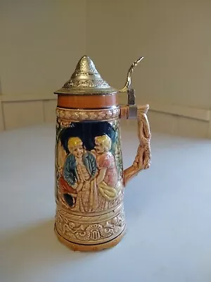 Music Box Beer Stein W. Lid  Vintage German  Working • $15.99