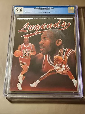 MICHAEL JORDAN 1991 Legends Sports Memorabilia Magazine #V4 #2 CGC 9.6 • $100