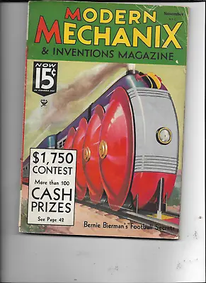 Modern Mechanix And Inventions Magazine-------november 1935 • $19.99