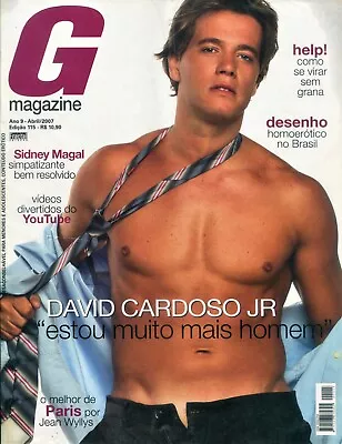 GAY MAGAZINE BRAZIL 2007 - April #115 Man Model David Cardoso Jr • $24.90
