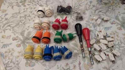 $13 • Buy Arcade Parts - Happ Buttons, Joysticks, Micro Switches Etc JAMMA Dynamo Parts