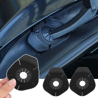 2x Black Car Windshield Wiper Hole Protector Cover Dustproof Vehicle Accessories • £3.34