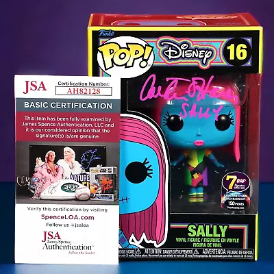 Funko Pop Nightmare B4 Christmas Sally Blacklight Autograph O'Hara JSA Protector • £200.74