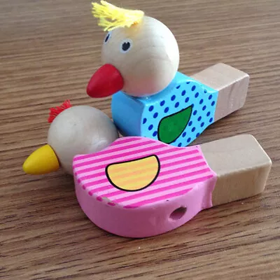 NUOBESTY Wooden Bird Whistle Noisemaker - Kids Musical Toy (Random Color) • $8.89