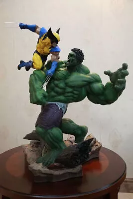 13'' Marvel Hulk VS. Wolverine PVC Figure Model Statue Toy Collection In Stock • $129