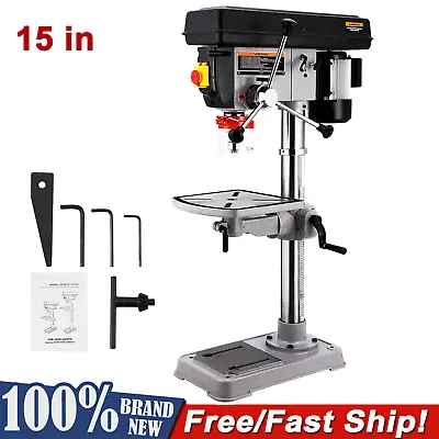 15 In Benchtop Drill Press Pure Copper Motor 7.5A 12 Variable Speed 288-3084 RPM • $459.99