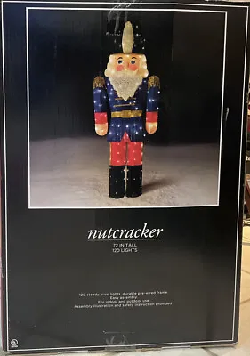 Nutcracker 72” Tall 72 Lights Indoor/outdoor Christmas Decoration Rare • $199.99