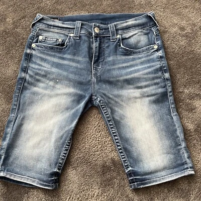 £15 • Buy True Religion Rocco Denim Shorts.. Mens 32”