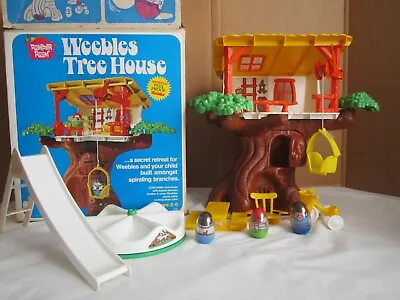 Vintage Hasbro Romper Room Weebles Woobles Tree House 1975 #570 Complete+ Extras • $109.50