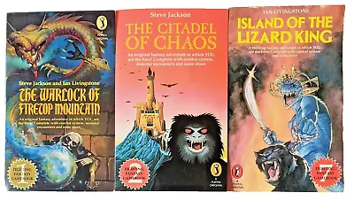 The Warlock Of Firetop Mountain/Citadel Of Chaos/Island Of The Lizard King • £77.48