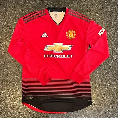 Adidas Manchester United Match Worn Home LS Shirt - Random Number - Size 7 • £44.95