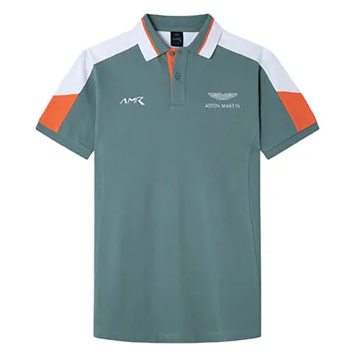£39.99 • Buy Hackett Aston Martin Racing Men's Amr Col Block Polo Shirt Seaform Green