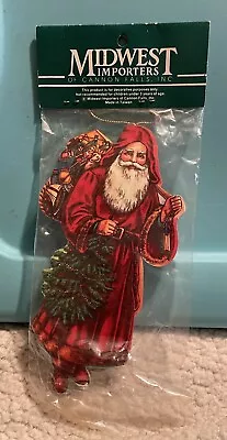 VTG Midwest Importers Cannon Falls Victorian Santa Claus  Christmas Ornament • $12.99