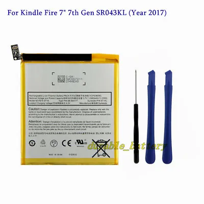 New 58-000177 Battery For Amazon Kindle Fire 7  7th Gen SR043KL (Year 2017)   • $13.66