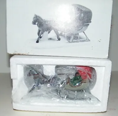 Department Dept 56 One Horse Open Sleigh The Heritage Village Collection NIB NEW • $7.95
