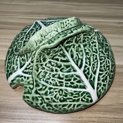 Bordallo Pinheiro Green Cabbage Leaf Soup Tureen Bowl *Replacement Lid Only • $18
