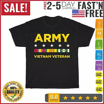 Vietnam Veteran Army Vintage T Shirt Men Fashion 2023 Women T Shirt Short Sleeve • $11.87