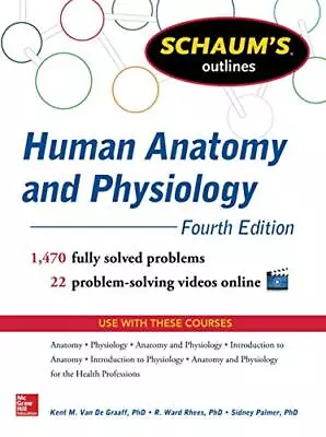 Schaum's Outlines Human Anatomy And... Van De Graaff P • £11.99