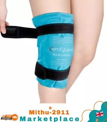 Comfytemp Knee Ice Pack Wrap Reusable Gel Cold Pack For Knee Pain Relief - Hot • £14.69