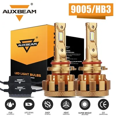 AUXBEAM 9005 H11 9012 9145 9006 Canbus LED Headlight Bulb For Ram 1500 2013-2018 • $55.99