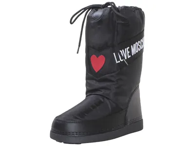 Love Moschino Women's Peace & Love Moschino Winter Snow Boots Black/White • $153