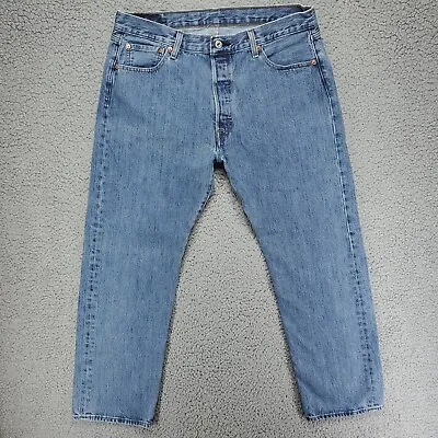 Levi's 501 Jeans Mens 36x30 Button Fly 100% Cotton Non-Stretch Denim • $24.37