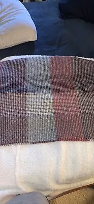 J Crew Scarf Red/Gray/Burgundy/White Stripe NWOT • $35