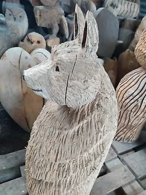  Sussex Chainsaw Wood Carving Bear Wolf ? Garden Rustic Sculpture Decoration • £100