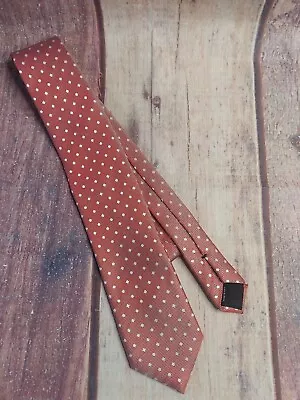 Canali Silk Tie Textured Necktie Red • $25