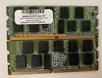 MEM-SUP2T-2GB (1x2GB) 2GB Memory 3rd Party For Cisco Supervisor Engine 2T • $49.48