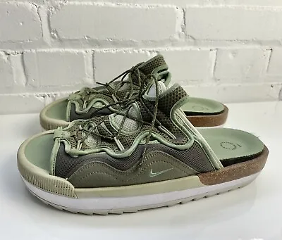 EUC NIKE Offline 2.0 Slides Sandal Olive/Oil Green - Size 9 CZ0332-200 • $49