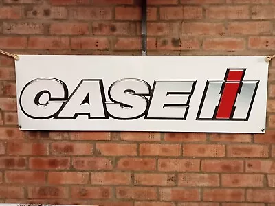 DAVID BROWN Case PVC SILVER Heavy Duty WORK SHOP BANNER Garage Classic SHOW • £15