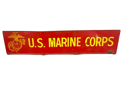 US USMC Marine Corps Recruitment Enamel Metal Sign • $250