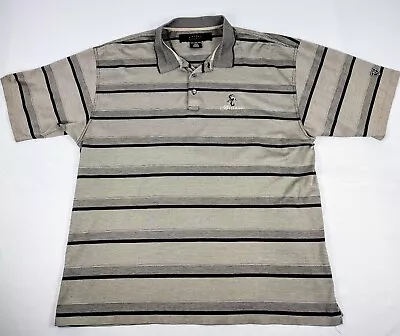 NIKE GOLF Bellagio Hotel & Casino Las Vegas Polo Shirt Men's Sz 2XL Black & Tan • $22.99