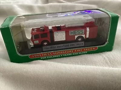 1999 Hess Miniature Fire Truck Collectible Toy New Ladder Engine - NIB • $4