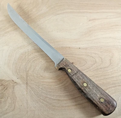 $14 • Buy Vintage Chicago Cutlery Slicer Knife 66S Stainless 8  Wood Handle Made USA