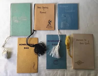 Lot Of Dance Card Booklets 1950s Vintage College Homecoming Ball Spring Formal • $11.49