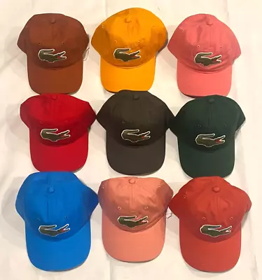 New With Tags Lacoste Hats & Caps 100% Cotton Adjustable Strap One Size Fit All. • $34.99
