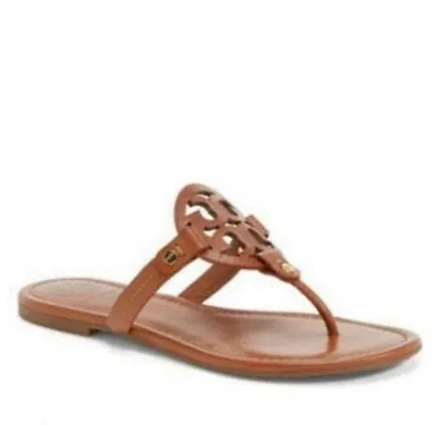 Tory Burch Miller Vintage Vachetta Thong Sandals Size 9 • $109.99