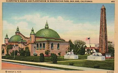 Vintage Postcard Cleopatra's Needle Planetarium Rosicrucian Park San Jose CA • $8.99