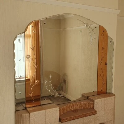 £300 • Buy Large Wall Mounted Art Deco Mirror - Old Fashioned, Baroque?