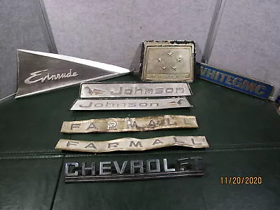 Lot Of Various Vintage Vehicle Emblems Chevrolet Farmall And More • $29.98