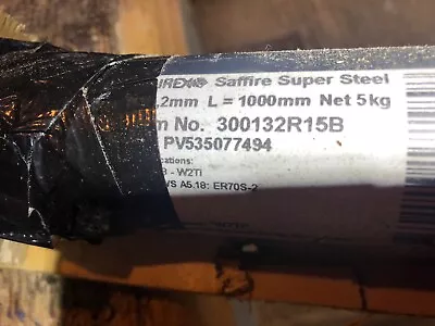 Murex Saffire TIG 3.2mm X 1000mm Super Steel Welding Rods 5kg Pack • £15