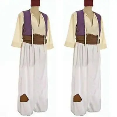 Men's Adult Arabian Prince Aladdin Genie Fancy Dress Roleplay Costume Outfits∅ • £28.79